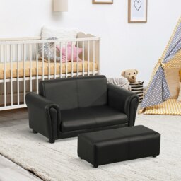 Rackhams Kids Sofa 2 Seater Childrens Armchair Furniture Bedroom Playroom - thumbnail 1