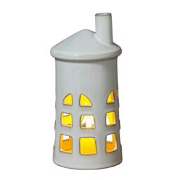 Rackhams Lighthouse Tea Light Holder - White - White - 28cm x 11cm x 11cm - 100% Mixed - thumbnail 3