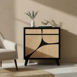 Rackhams Dusk Mango Wood medium Sideboard with 2 drawers - Tan - Mango Wood & Engineering wood - 1 - thumbnail 3