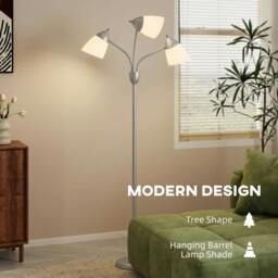 Rackhams Arc Tree Floor Lamp with 3000K/4500K/6500K Colour Temperatures Silver - thumbnail 6