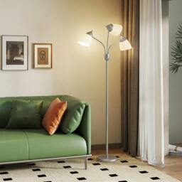 Rackhams Arc Tree Floor Lamp with 3000K/4500K/6500K Colour Temperatures Silver - thumbnail 2