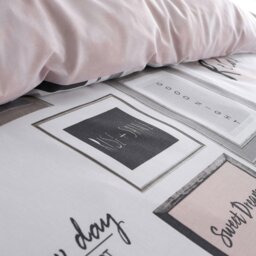 Rackhams Sleep Dreams Reversible Duvet Cover Set - Blush Pink - King - thumbnail 3