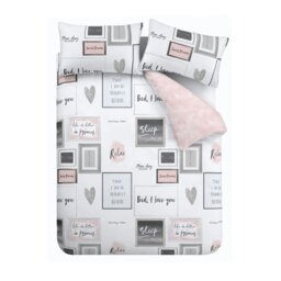Rackhams Sleep Dreams Reversible Duvet Cover Set - Blush Pink - King - thumbnail 5