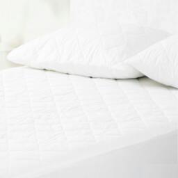 Rackhams Cotton Pillow Protector - White - White - 51 x 76cm - 50% Cotton/50% Polyester