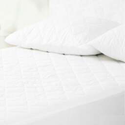 Rackhams Cotton Pillow Protector - White - White - 51 x 76cm - 50% Cotton/50% Polyester - thumbnail 2