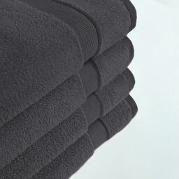 Rackhams 100% Cotton, 750gsm Hand Towels (Pack of 4) - Silver - 4 - Hand Towel - thumbnail 4