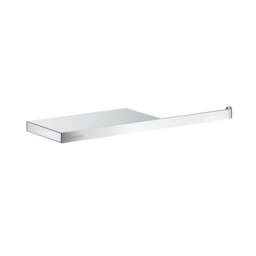 Rackhams Polished Chrome Toilet Roll Holder with Shelf