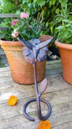 Rackhams Hummingbird Garden Sculpture Ornament Decor - Cast Aluminium - 1 - Bronze - thumbnail 2