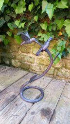 Rackhams Hummingbird Garden Sculpture Ornament Decor - Cast Aluminium - 1 - Bronze - thumbnail 5
