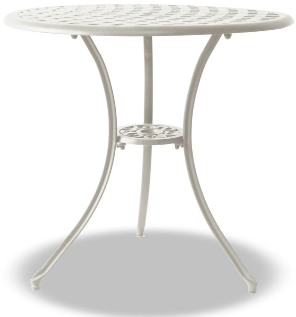 Rackhams OSHOWA Garden and Patio White Cast Aluminium Bistro Table - image 1