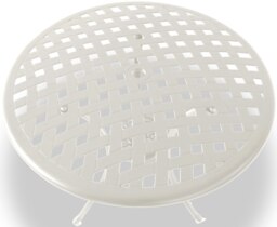 Rackhams OSHOWA Garden and Patio White Cast Aluminium Bistro Table - thumbnail 3