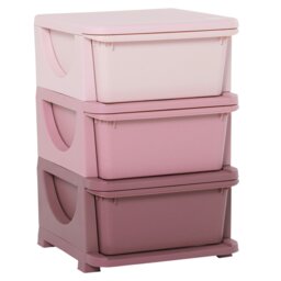 Rackhams Kids Storage Units with Drawers 3 Tier Chest Vertical Dresser Tower - thumbnail 2