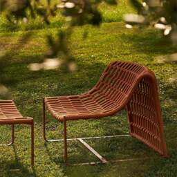 Rackhams Figueroa Outdoor Lounge Chair With Footstool, Rattan - Dark Grey - thumbnail 3