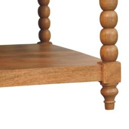 Rackhams Solid Wood Spindle Golden Teak Coffee Table - thumbnail 5