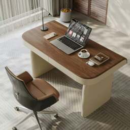 Rackhams Watson Office Desk With Drawers, Solid Wood - 140 x 60cm - thumbnail 4