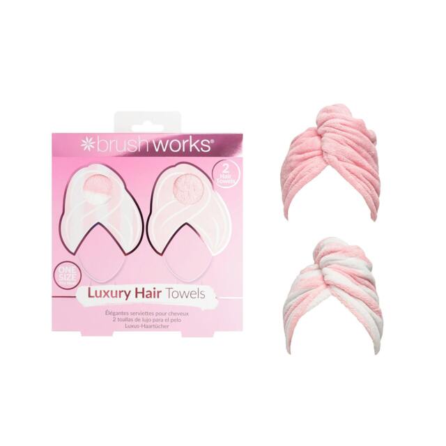 Rackhams Luxury Hair Towels - 2 Pack - image 1