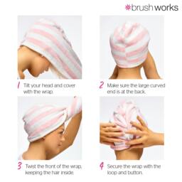 Rackhams Luxury Hair Towels - 2 Pack - thumbnail 4