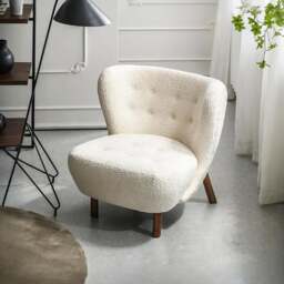 Rackhams Lilla Petra Lounge Chair, Short Hair, Boucle - thumbnail 1