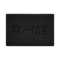 Rackhams Embossed Home Paw Spaghetti Indoor Doormat - Black - 90cm x 60cm - thumbnail 4