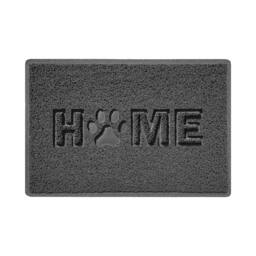 Rackhams Embossed Home Paw Spaghetti Indoor Doormat - Black - 90cm x 60cm - thumbnail 3