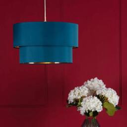 Rackhams Rute Teal & Copper Pendant Shade