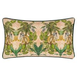 Rackhams Valera Korba Monkey Cushion Cover - Multicoloured - 50cm x 30cm - Multicoloured - 100% Polyester - thumbnail 1