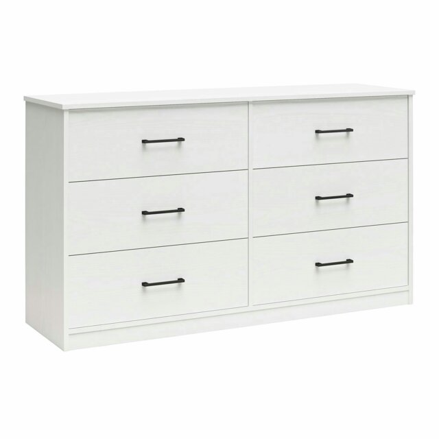 Rackhams BrEZ Build Pearce 6 DRW Dresser White - White - image 1