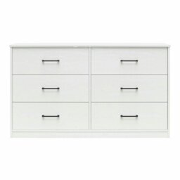 Rackhams BrEZ Build Pearce 6 DRW Dresser White - White - thumbnail 3