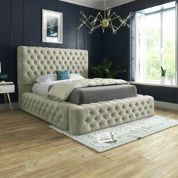 Rackhams Cambridge Bed - Double - 4ft6 - Cream - thumbnail 2