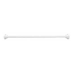 Rackhams Extendable Telescopic Shower Curtain Rail Pole 74-257cm Diameter 25mm - White - Metal - thumbnail 1