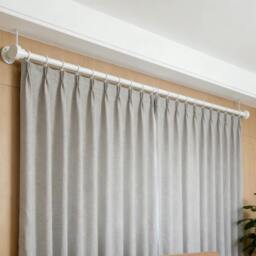 Rackhams Extendable Telescopic Shower Curtain Rail Pole 74-257cm Diameter 25mm - White - Metal - thumbnail 5