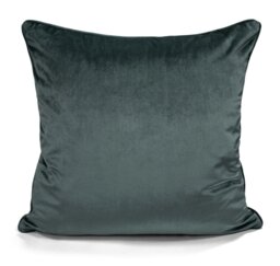 Rackhams Luxury Plain Matte Velvet Cushion - 43cm x 43cm - Teal - thumbnail 3