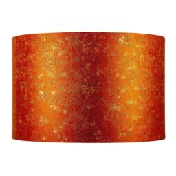 Rackhams Rustic Orange Jacquard Fabric Lamp Shade with Gold Foil Fleck Accents - thumbnail 4