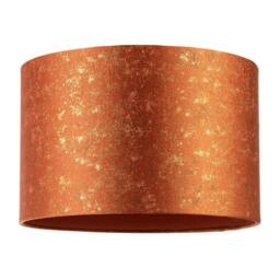 Rackhams Rustic Orange Jacquard Fabric Lamp Shade with Gold Foil Fleck Accents - thumbnail 1