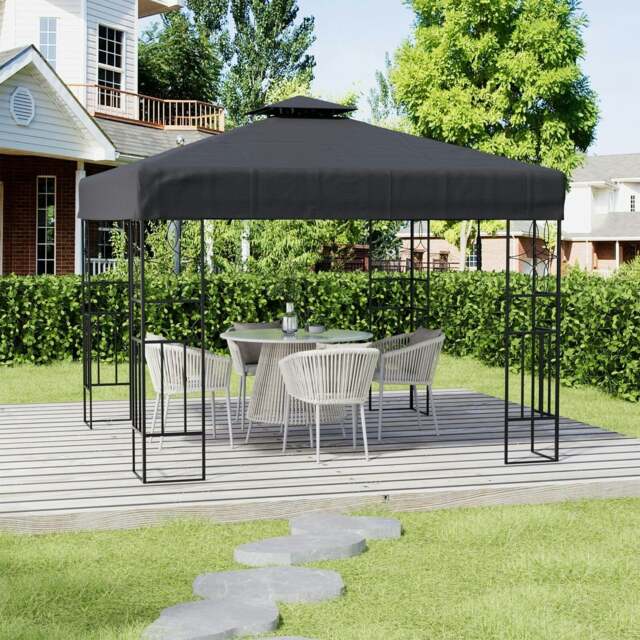 Rackhams 9ft Steel Outdoor Pergola with Minimalist Design - image 1