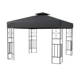 Rackhams 9ft Steel Outdoor Pergola with Minimalist Design - thumbnail 4