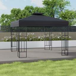 Rackhams 9ft Steel Outdoor Pergola with Minimalist Design - thumbnail 3