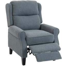 Rackhams Recliner Armchair, Fabric Recliner Chair, Charcoal Grey - Charcoal grey - thumbnail 6