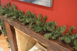 Rackhams Pack of 4 x 2.7m (9ft) x 20cm Canadian Pine Christmas Garland Plain Green - thumbnail 4