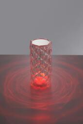 Rackhams Acrylic RGB Dimmable Table Lamp Bedside Lighting Decor with Remote Control - Multi - One Size - thumbnail 2