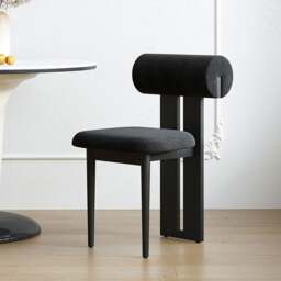 Rackhams Maisie Dining Chair, Velvet or Boucle - Orange Brown - Velvet - thumbnail 4