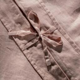 Rackhams Soft Pink French Linen Duvet Cover - Double - thumbnail 2