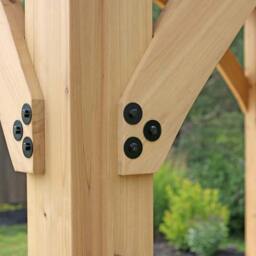 Rackhams Yardistry Wooden Gazebo 12ft x 12ft (3.7m x 3.7m), Meridian Series - thumbnail 6