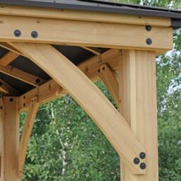 Rackhams Yardistry Wooden Gazebo 12ft x 12ft (3.7m x 3.7m), Meridian Series - thumbnail 5
