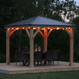 Rackhams Yardistry Wooden Gazebo 12ft x 12ft (3.7m x 3.7m), Meridian Series - thumbnail 3