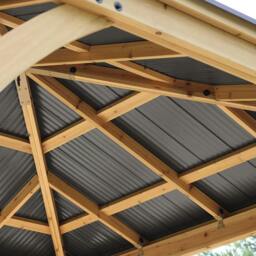 Rackhams Yardistry Wooden Gazebo 12ft x 12ft (3.7m x 3.7m), Meridian Series - thumbnail 4