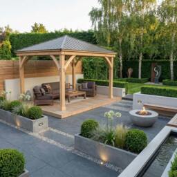 Rackhams Yardistry Wooden Gazebo 12ft x 12ft (3.7m x 3.7m), Meridian Series