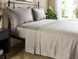 Rackhams 5 Star Flat Sheet - King - Grey - thumbnail 3