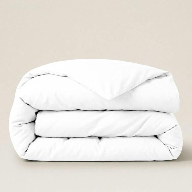 Rackhams Percale Duvet Cover - White - Double - image 1