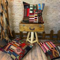 Rackhams Galia Kilim Wool Cushion Cover - 60 x 60 cm - thumbnail 2